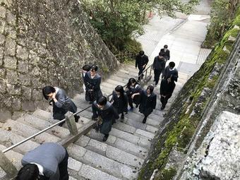 高３生が松尾寺で合格祈願をおこないました