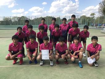 【中学テニス部】平成３０年度奈良県中学生テニス選手権大会　結果報告