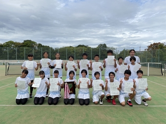 【中学テニス部】第７２回奈良県新人テニス大会結果報告